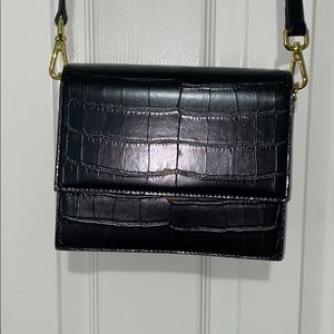 Vegan Black Crocodile JW Pei Crossbody
